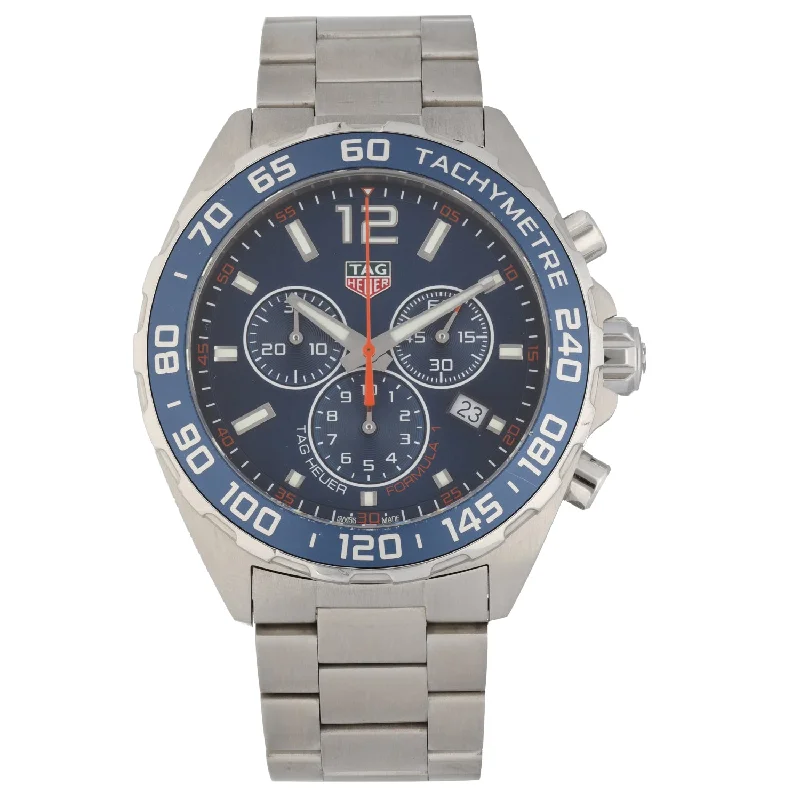 watches for men with sleek, durable rubber bands and unique faces -Tag Heuer Formula 1 CAZ1014 43mm Stainless Steel Watch