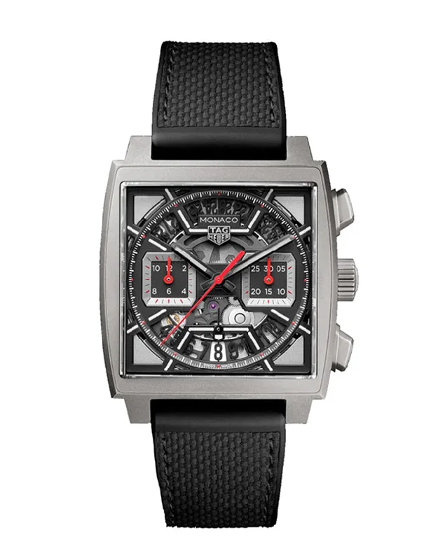 waterproof watches for men with dual time zones and compass -Tag Heuer Monaco Men's Watch